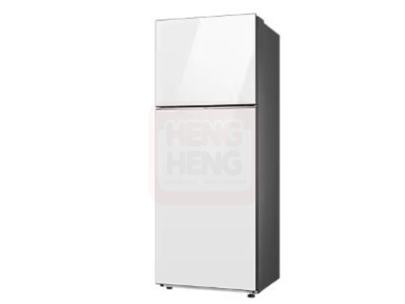 SAMSUNG Bespoke Top Mount Freezer Refrigerator with Optimal Fresh+ in Clean White, 427L RT42CB664412ME