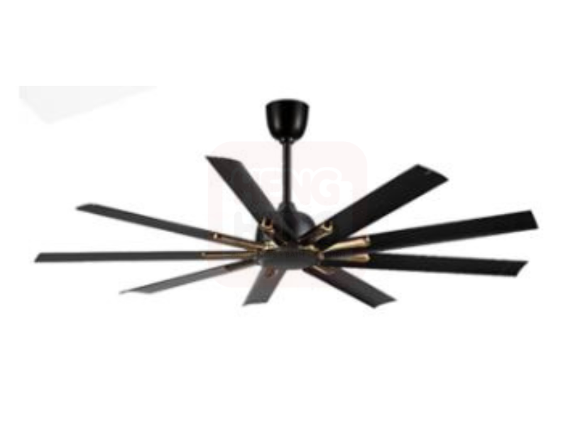 REGAIR CEILING FAN 16 SPEED (8F+8R) 84" (9 BLADE / MATTE BLACK+GOLD),RE DC UT 84/9B MB+GD