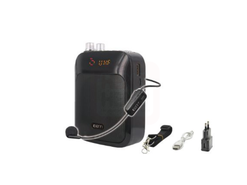 DENN AC/DC PORTABLE WAISTBAND PA SYSTEM WITH 1 UHF WIRELESS HEADSET MIC,SE-97REC