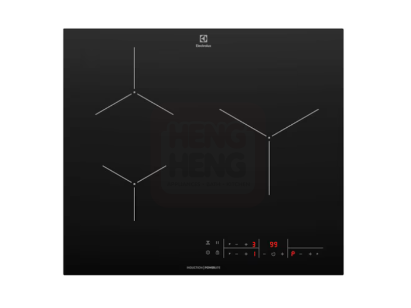 ELECTROLUX 60cm UltimateTaste 500 built-in induction hob with 3 cooking zones,EHI6322BF